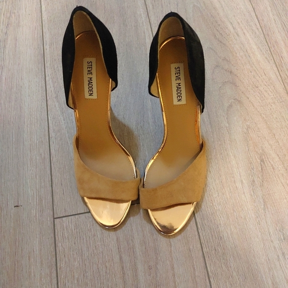 Steve Madden brown and black heel size 10